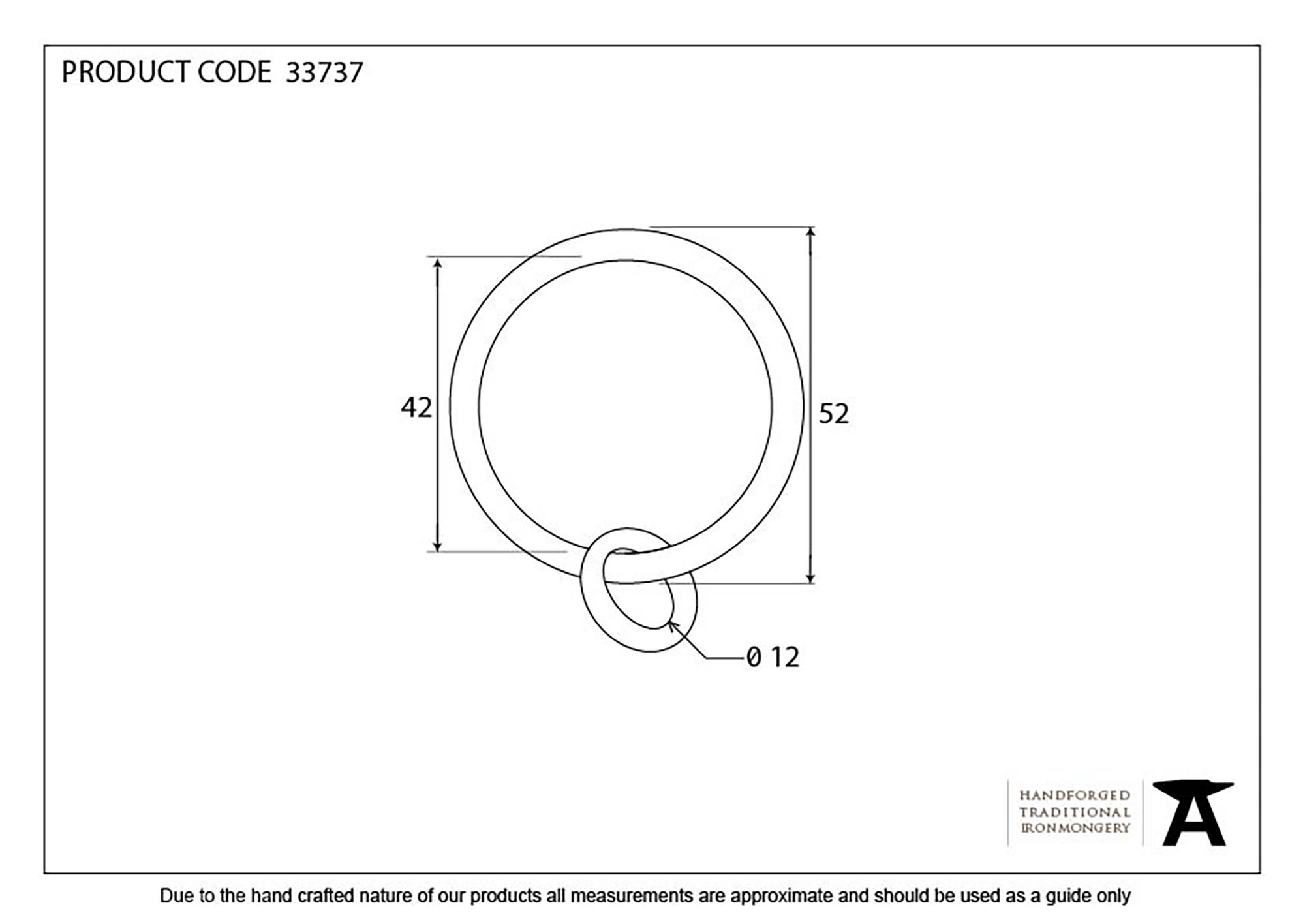 finish Curtain Ring | From The Anvil