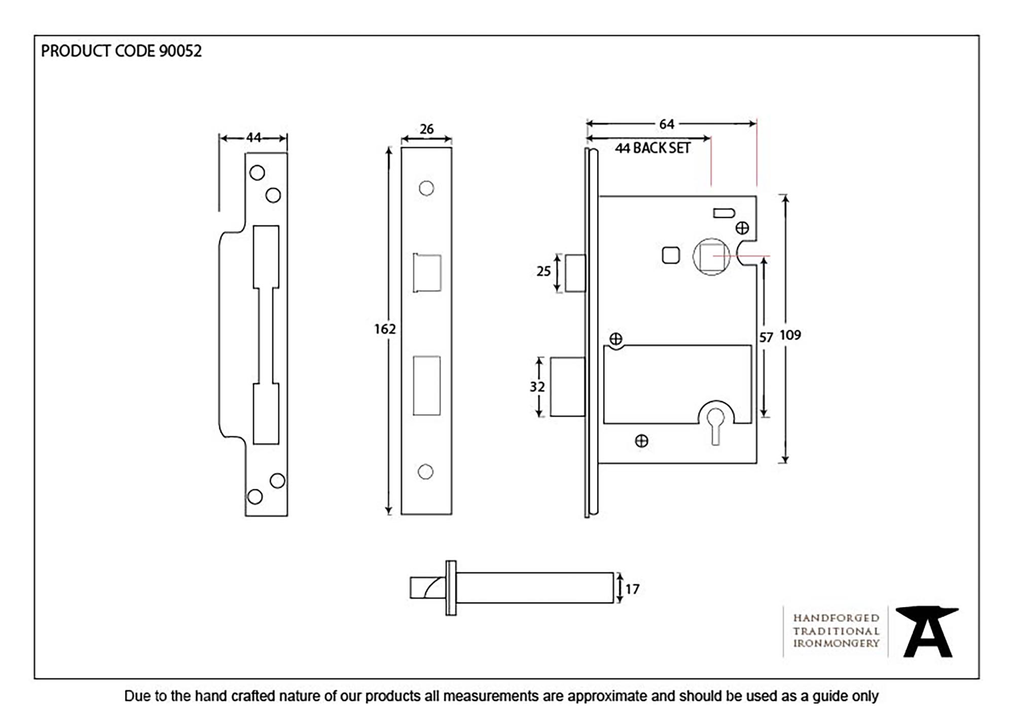 finish 5 Lever Heavy Duty BS Sash Lock | From The Anvil