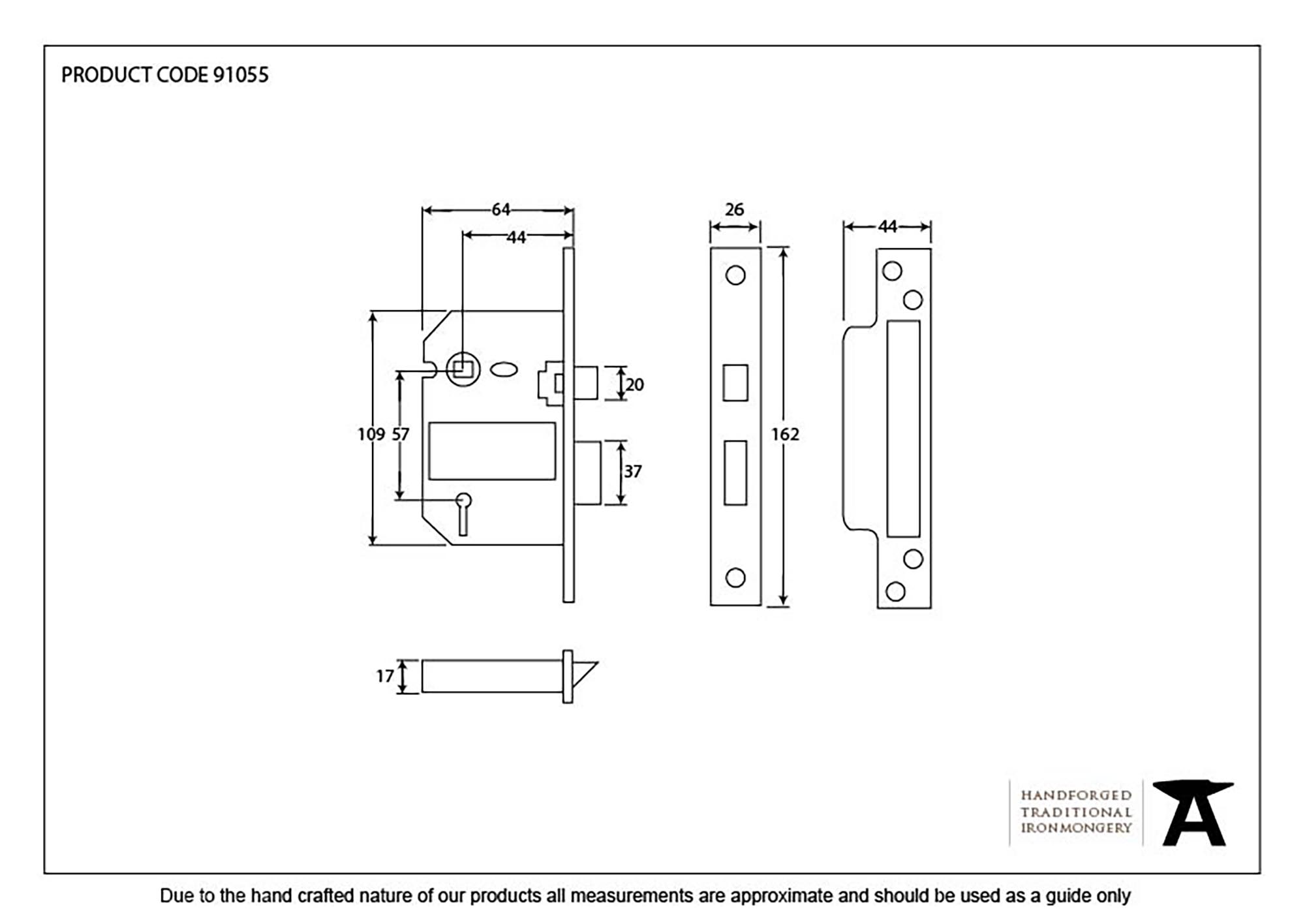 finish Lever BS Sash Lock | From The Anvil